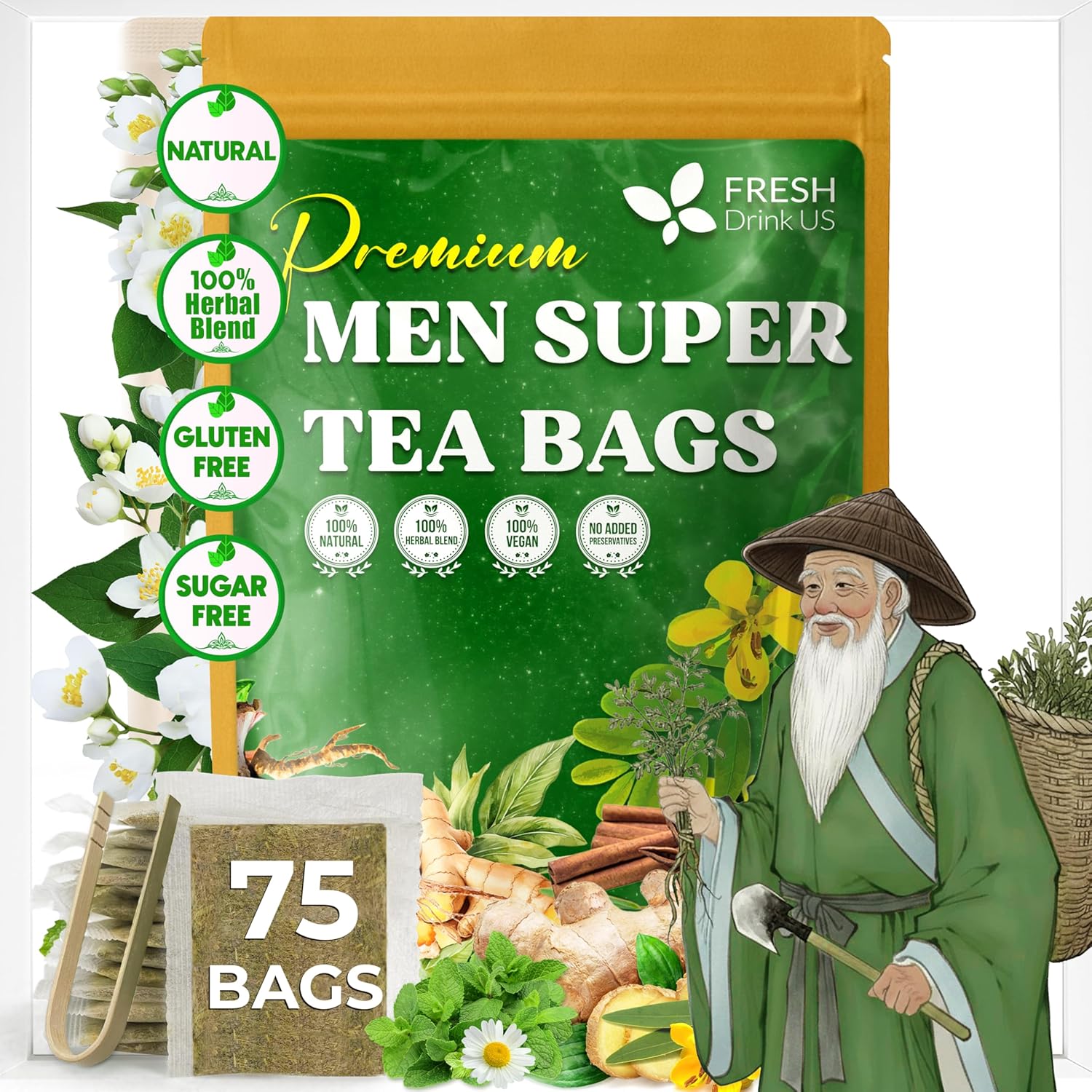 FreshDrinkUS Men Super Tea - gambar 1